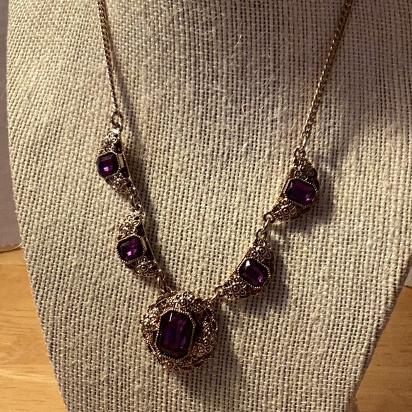 Vintage, jewelry set , emerald cut . - Picture 2 of 3